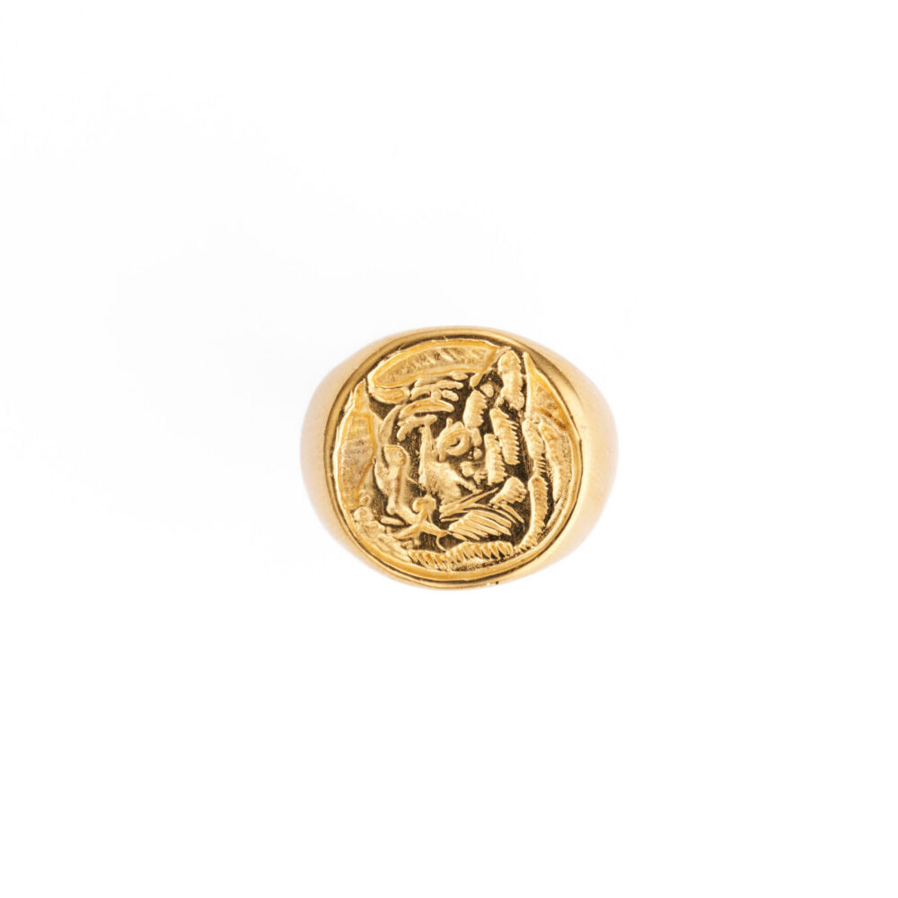 Tiger Signet Ring